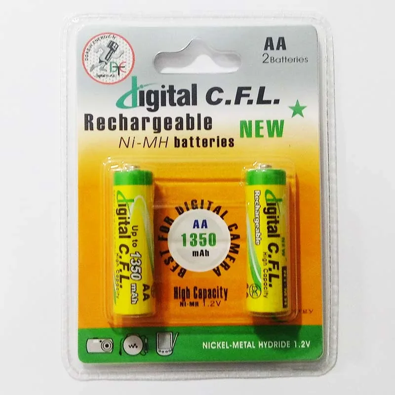 باتری قلمی شارژی کارتی CFL ظرفیت 1350 میلی‌آمپر
