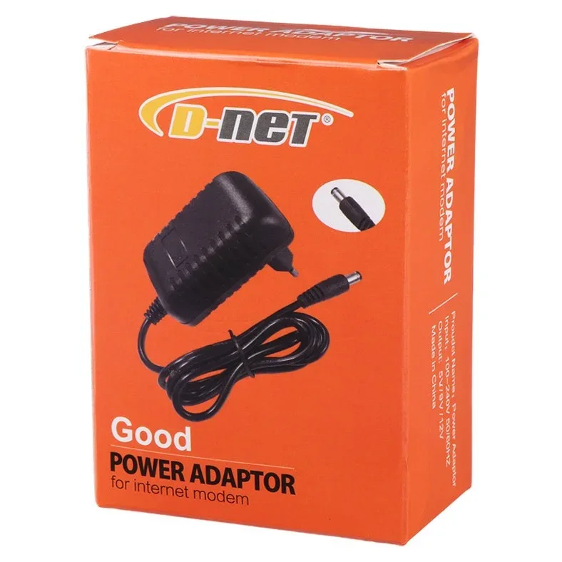 آداپتور دی‌نت DNET مدل 12V 1A فیش درشت