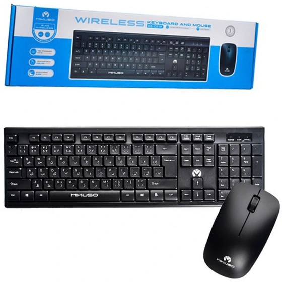 کیبورد و ماوس بی‌سیم میکوسو MIKUSO مدل KB-C019