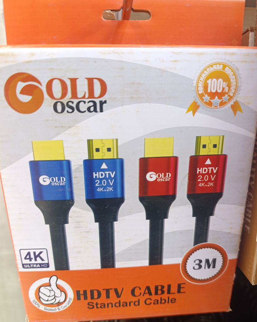 کابل HDMI طلایی 4K اسکار OSCAR طول 3 متر